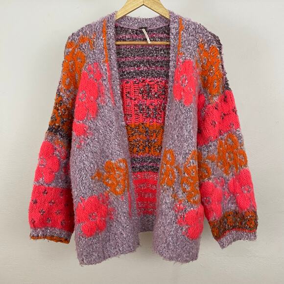 Free People Gather Me Close Cardi - Passion Flower Combo- Size XS